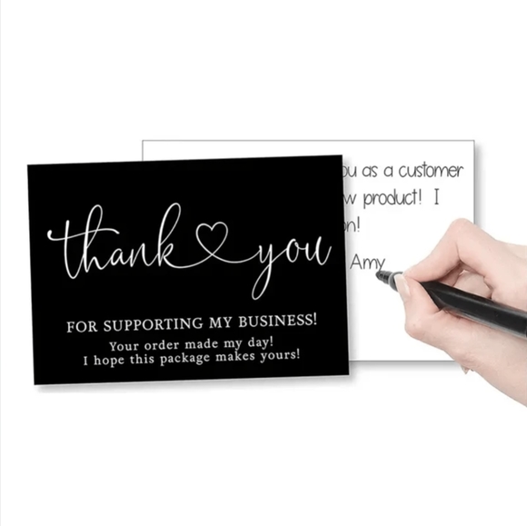 25 Black Thank You Card For Supporting My Small Business - Picture 5 of 7